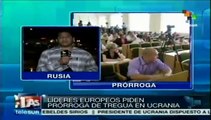 Líderes europeos piden prórroga a tregua en Ucrania