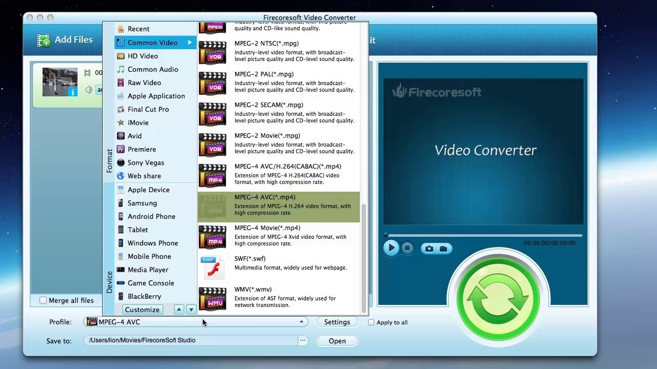 AVCHD converter for mac convert AVCHD mts/m2ts file on mac