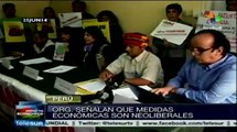 Parlamento peruano aprueba paquete de medidas económicas