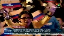 Campesinos colombianos condenan políticas excluyentes del Gobierno