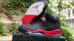 cheap air jordan shoes online,first sale cheap nike air jordan 5 shoes 2014 mens anti fur grade aaa black red on