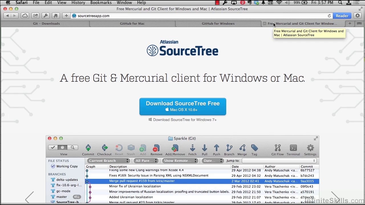 Learning GIT Training Video Tutorial Common Git Clients