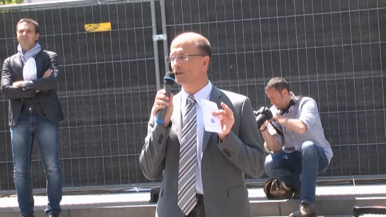 Rassemblement policiers SCSI CFDT à Paris le 26 juin 2014