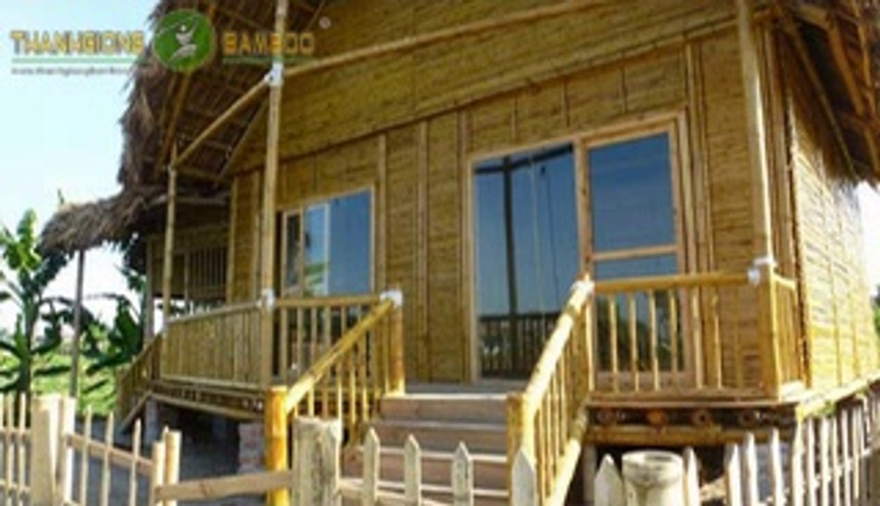 VÁN SÀN TRE - CẦU THANG TRE - Nhà tre mái lá cọ Hải Phòng