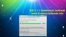 ios 7.1.1 evasion jailbreak untethered iphone 5 iphone 4 ipad 4 ipad 3