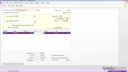 AccountRight 2013 Essential Training 3-recording