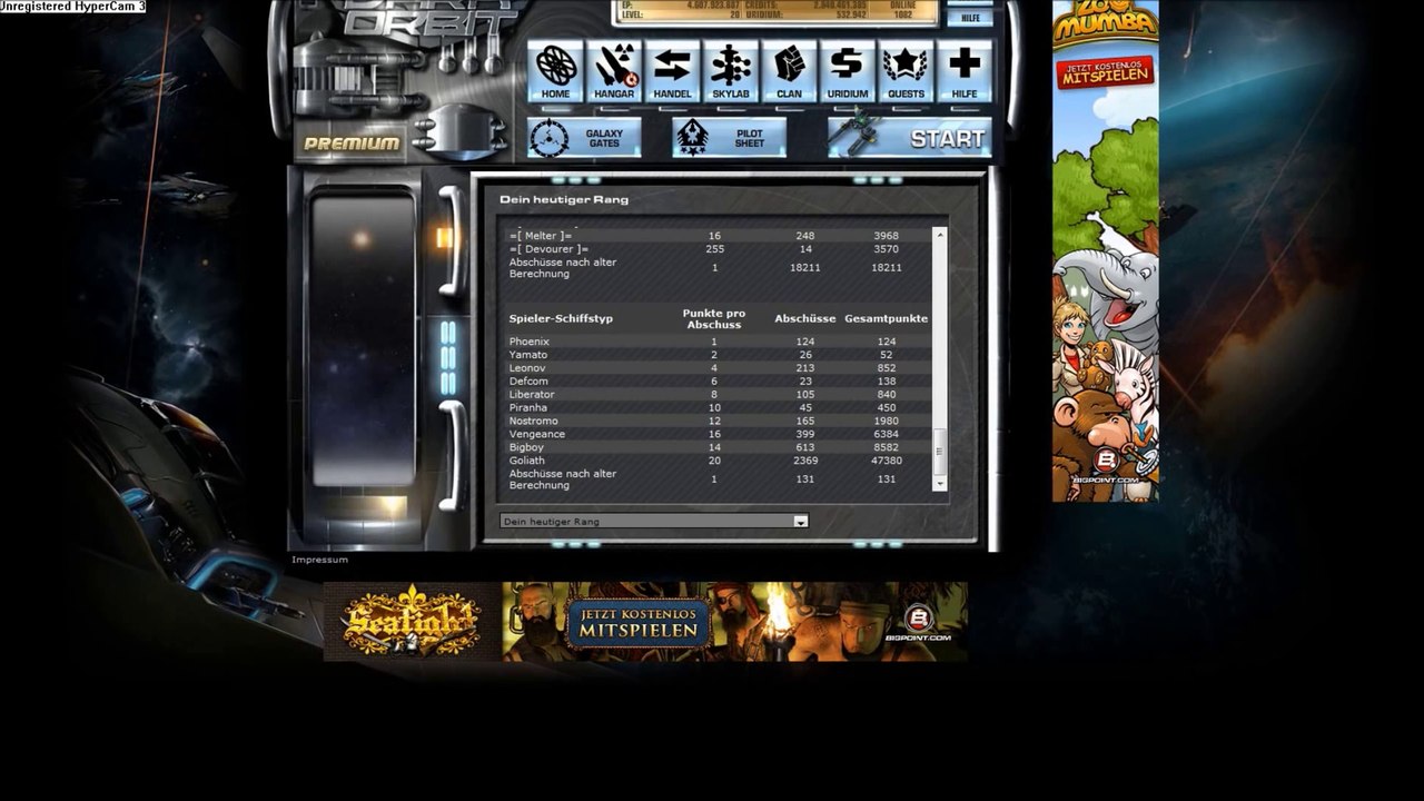 Browser Game -- Darkorbit Staffel 1 Part 42 German
