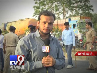 Woman dies after crash with truck, Ahmedabad - Tv9 Gujarati