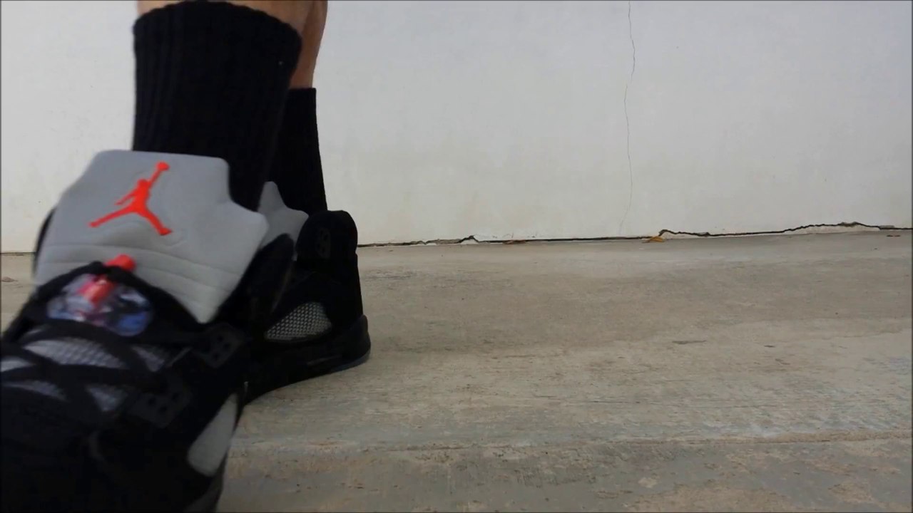 Cheap Air Jordan Shoes Free Shipping,[HD] Jordan V metallics on feet