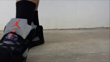 Cheap Air Jordan Shoes Free Shipping,[HD] Jordan V metallics on feet
