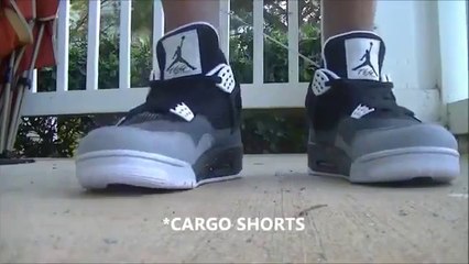 new Buy Cheap air jordan retro 4 oreo stealth fear pack 4 hd review on foot replicas