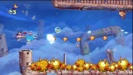Rayman Origins - Grottes grognonnantes - Niveau 3 : Ne tirez pas sur le DJ