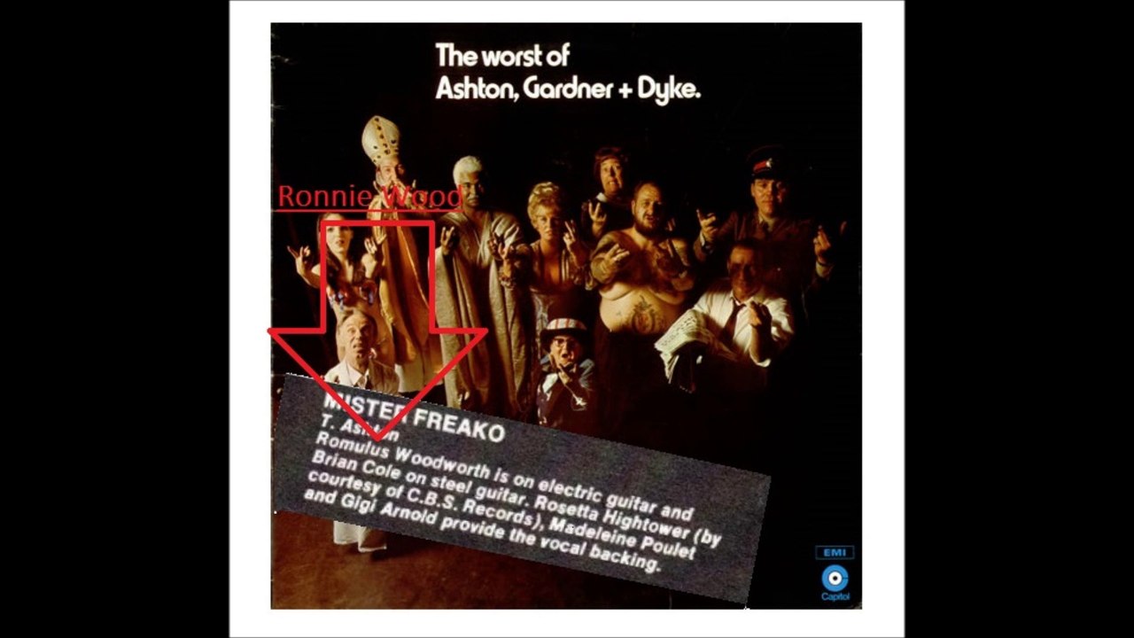 mister freako - the worst of Ashton, Gardner & Dyke 1970 [credit electric guitar Romulus Woodworth / Ronnie Wood]