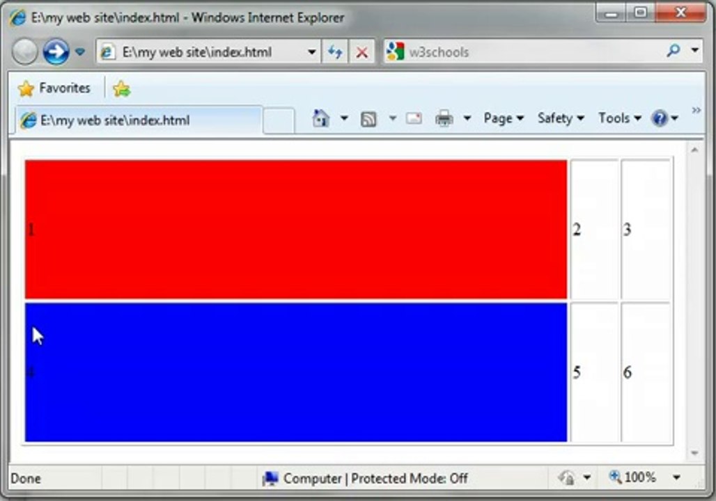 HTML Tutorial 12 - Tables