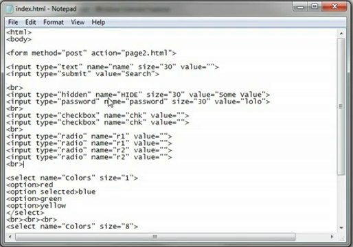 HTML Tutorial 16 - Form Inputs