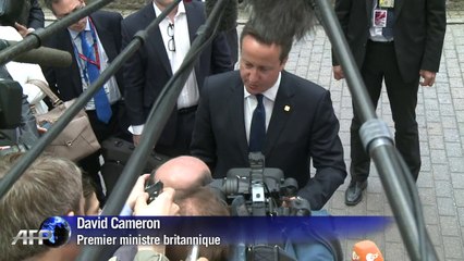 Cameron livre jusqu'au bout bataille contre Juncker