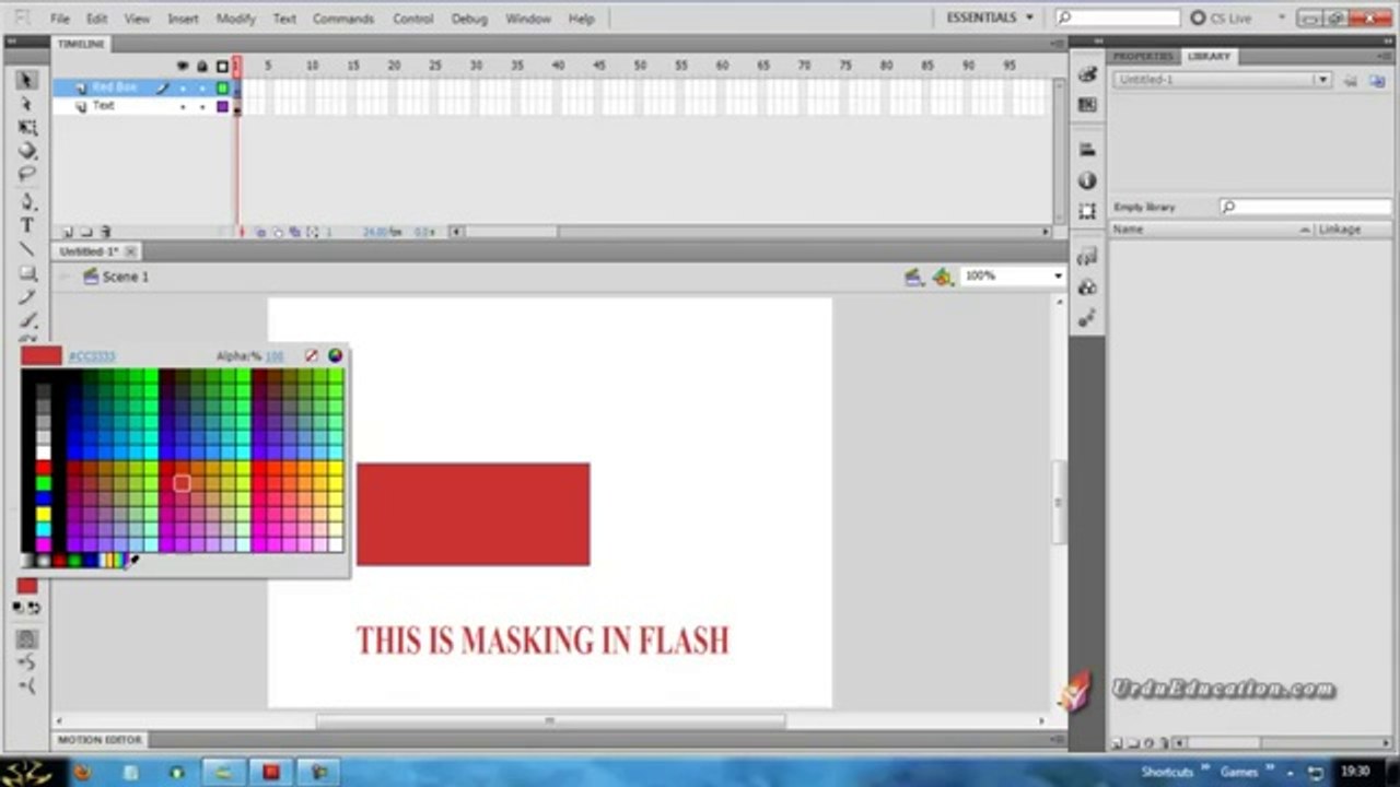 adobe flash cs5 complete urdu clases7