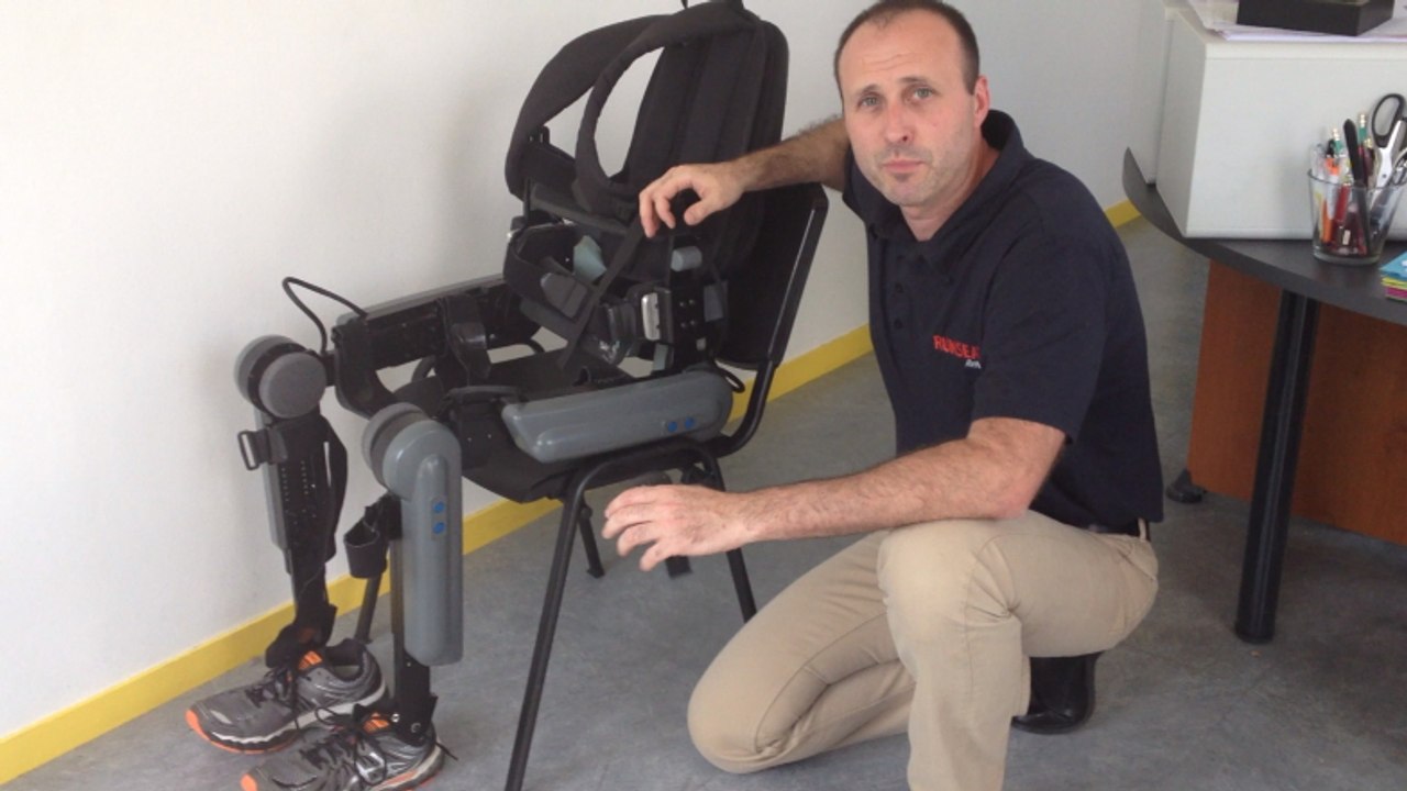 Démonstration de l'exosquelette