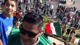 Man falls 12 feet off a statue celebrating Mexico_s victory