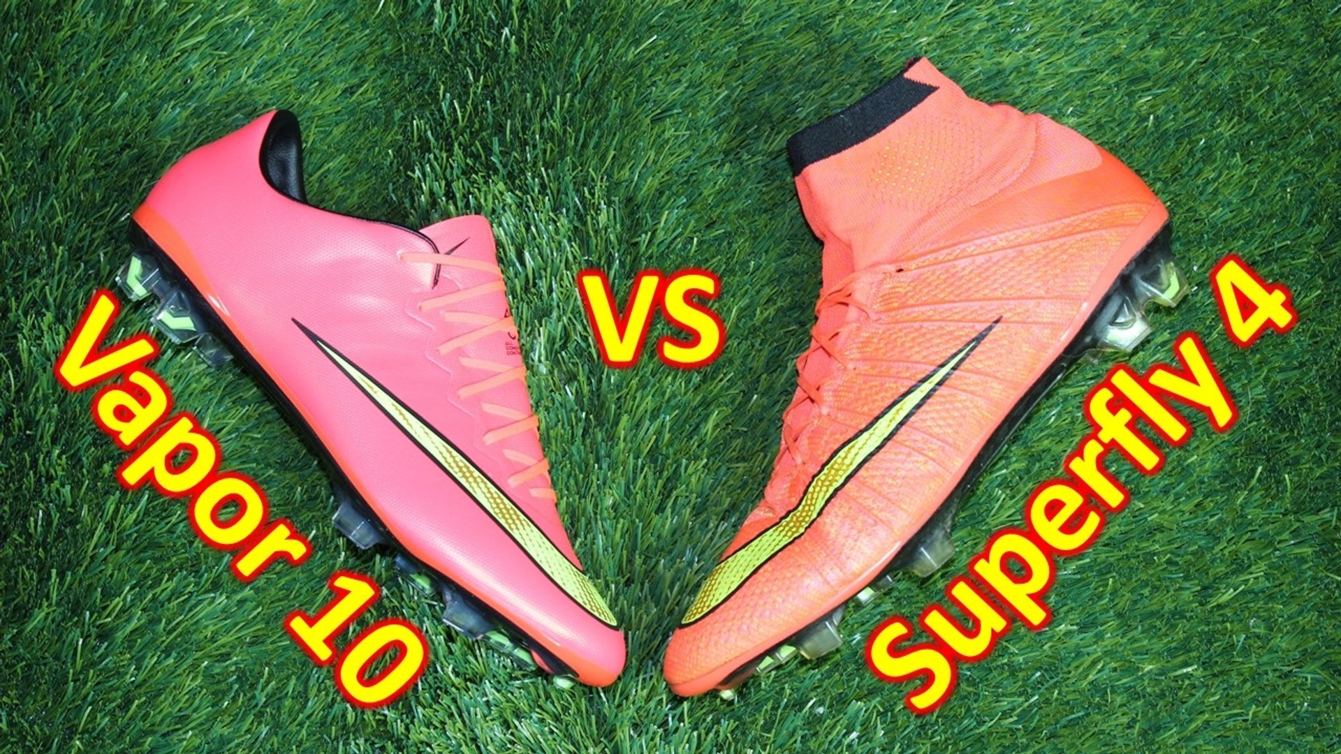 Nike Mercurial Superfly 4 vs Mercurial Vapor 10 Comparison & Review - video  Dailymotion
