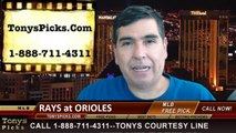 Baltimore Orioles vs. Tampa Bay Rays Pick Prediction MLB Odds Preview 6-27-2014