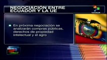 Ultima ronda de negociaciones entre UE y Ecuador será el 7 de julio