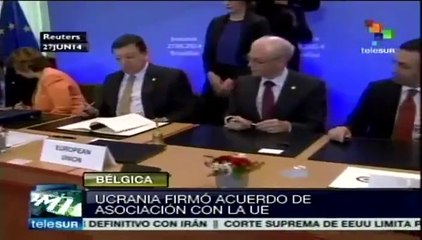 Ucrania firmó acuerdo de asociación y libre comercio con UE