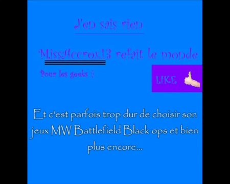 Parodie - Je ne sais pas By MissAccro [Taty]