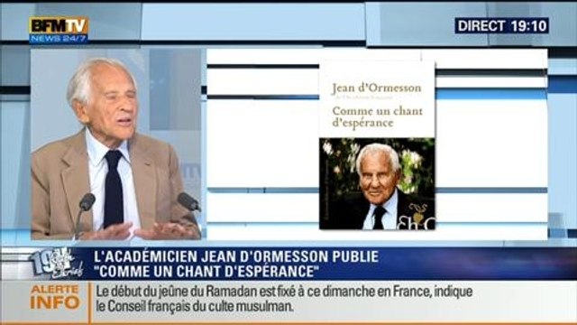 Jean d'Ormesson: L'invité de Ruth Elkrief - 27/06