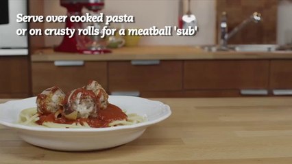 Weeknight Pork Pizza Meatballs