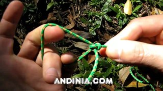 Nudo Gaza de Mangana - Lariat Knot (Bowstring knot)