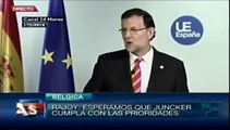 Felicita Rajoy a Jean-Claude Juncker, nuevo presidente de CE