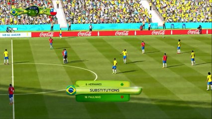 Brazil vs. Chile - FIFA World Cup 2014 Last 16 Prediction - FIFA 14