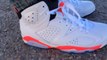 Jordan Shoes Free Shipping,air jordan 6 vi retro  white infrared on feet