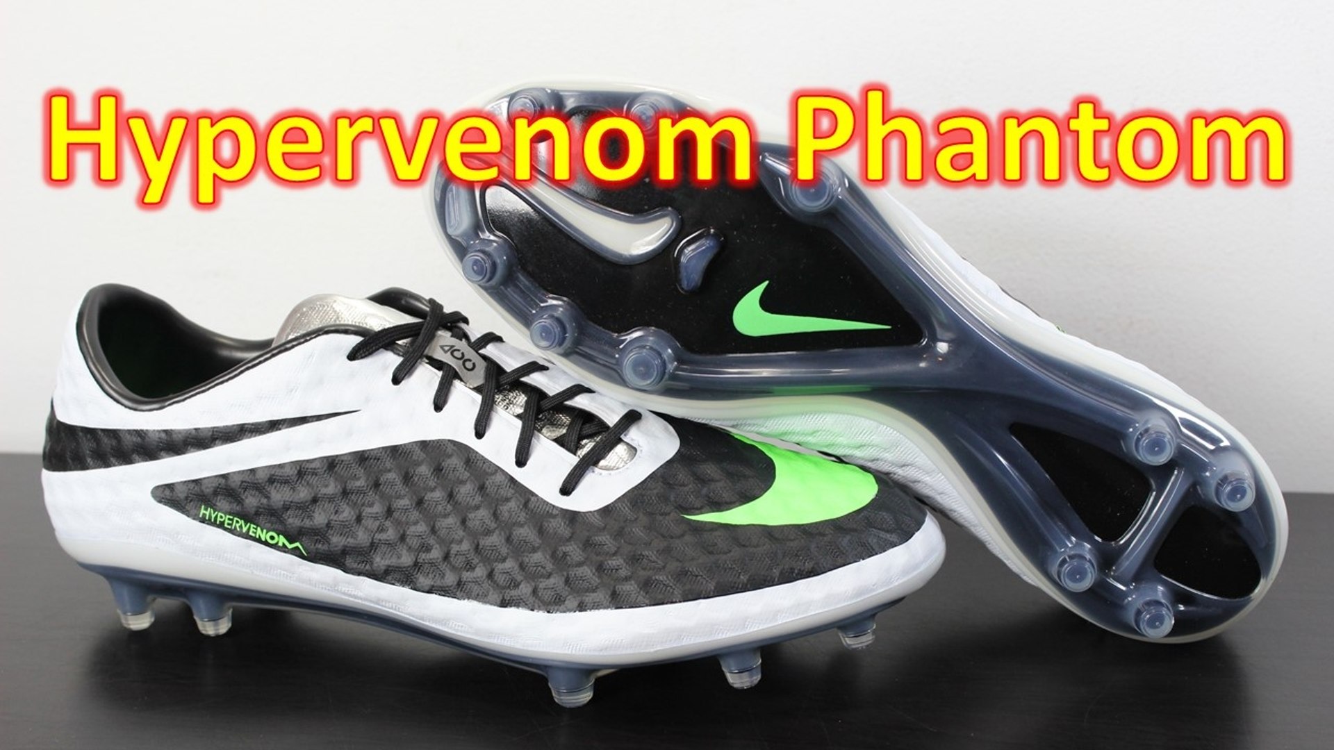 agenda Besparing gijzelaar Nike Hypervenom Phantom Black/White/Neo Lime Unboxing & On Feet - video  Dailymotion