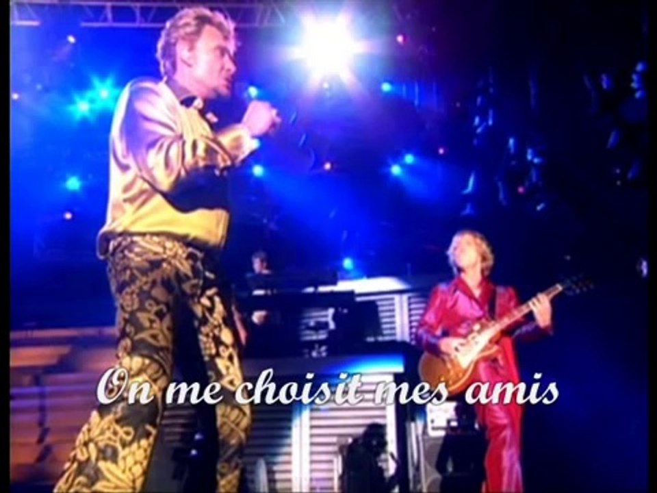 JOHNNY HALLYDAY - JE SUIS NE DANS LA RUE (Concert live à la tour Eiffel 2000)