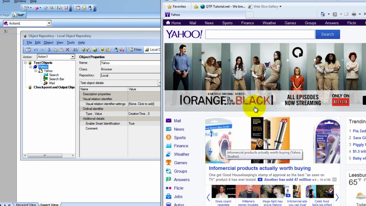 QTP tutorial beginner-identifying objects like an expert 3 (vbscript, automation frameworks)