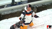 Snowboarder stop fail - Fails World