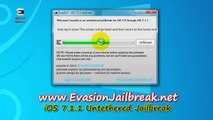 Télécharger Evasion 7.1.1 Jailbreak Untethered iOS complet 7 iPhone iPod Touch iPad