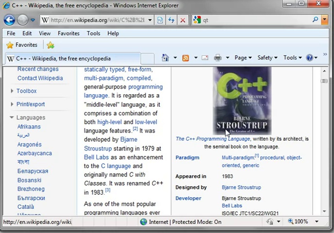 C++  In English