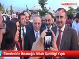 Ekmeleddin İhsanoğlu Nikah Şahitliği Yaptı