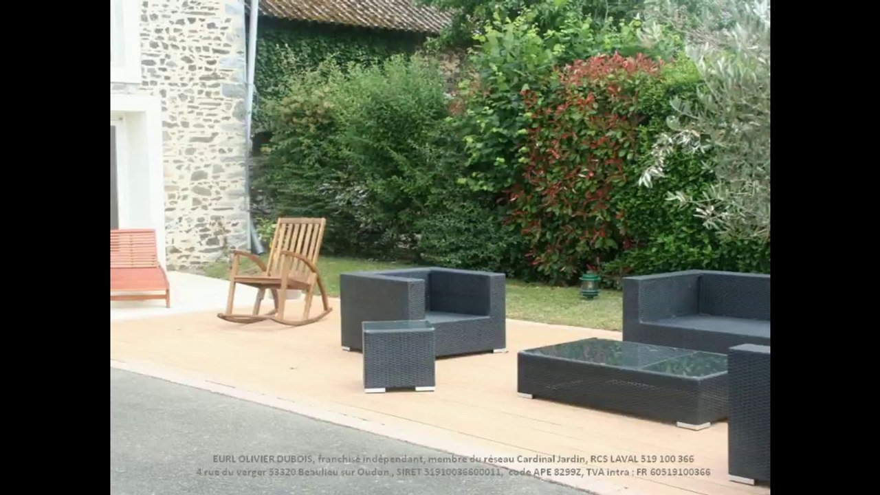 Création d'une terrasse en bois composite