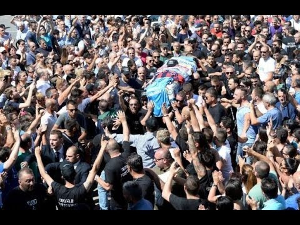 Napoli - "Ciro uno di noi": l'ultimo saluto a Ciro Esposito (27.06.14)