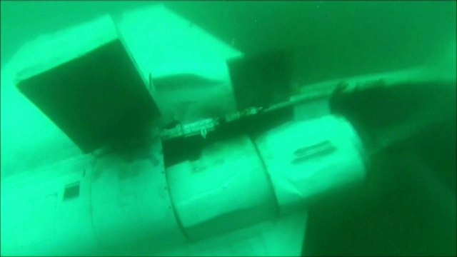 Deux avions de chasse américains dans les fonds marins