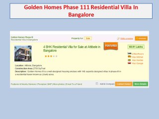 villas in bangalore
