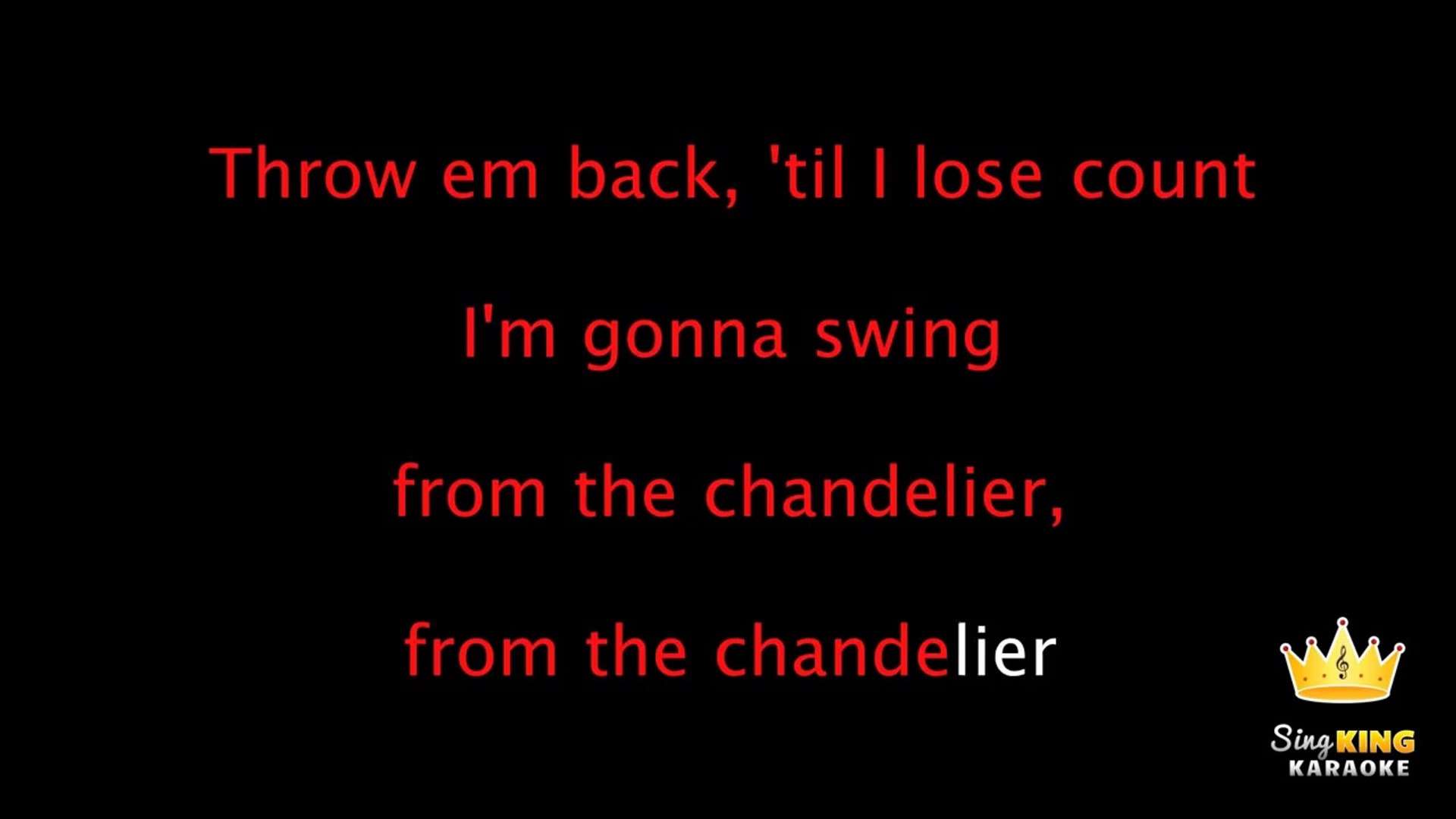 Sia Chandelier Karaoke Version Video Dailymotion