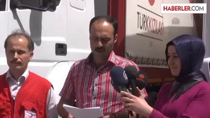 Telafer'e iki tır dolusu ayni yardım yola çıktı -