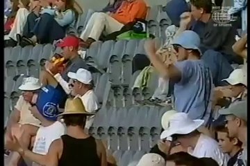 Brian Lara brilliantly setup by Jason Gillespie, clean bowled! 2000 4th test Day 4_x264