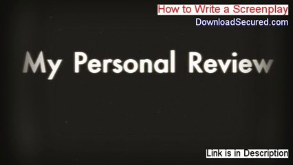 How to Write a Screenplay Review - Watch my Review [2014]