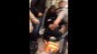 possessed woman on train randomly attacks man arrested